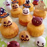 簡単☆ハロウィンにカボチャデコカップケーキ♪